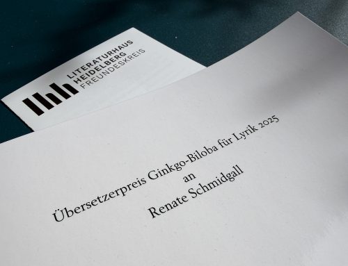 Son­der­pu­bli­ka­ti­on zur Ver­lei­hung des Gink­go-Bilo­ba Über­set­zer­prei­ses an Rena­te Schmid­gall (2025)